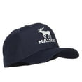 thumbnail image 5 of Maine State Moose Embroidered Twill Cap - Navy OSFM, 5 of 5