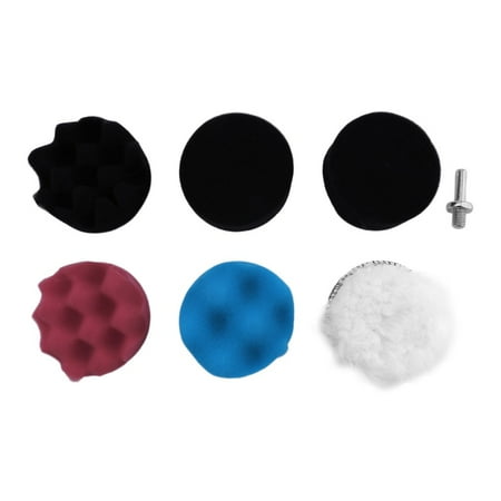 7pcs Gross Polishing Buffing Pad Kit for Car Polishing With Drill Adapter
