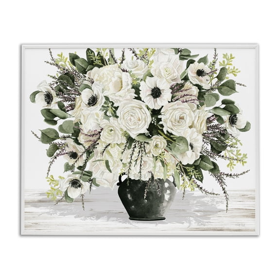 Stupell Industries Farmhouse White Blooming Blossoms White Framed Giclee Art, 14 x 11, by Cindy Jacobs