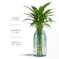 thumbnail image 2 of Couronne Co. Diamond Glass Vase, 11" Diamond Recycled Glass Container, 2 of 7