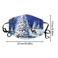 thumbnail image 2 of Langgg Christmas Themed Face Mask Dustproof Breathable Printing Mask with Elastic Ear Band Type 9, 2 of 7