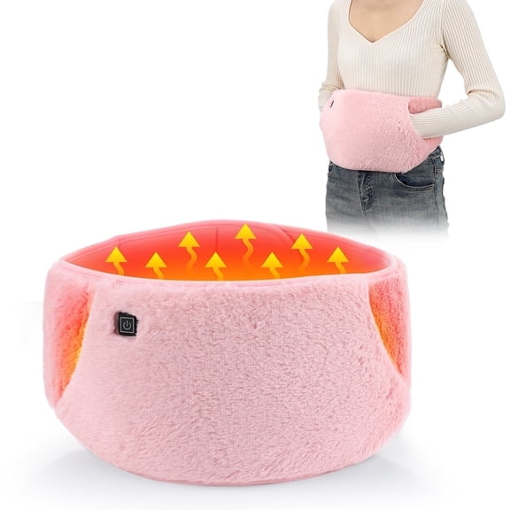 FlareMore Heating Pad for Cramps, Period Heating Pad for Stomach, Period Belly Heater, Warm Uterus Waist Belt & Hand Warmer 3 in 1 with 3 Heating Modes, Machine Washable for Period Care