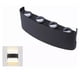 thumbnail image 3 of Luces arriba y abajo 8W 4000K Marco negro 8 cuentas de lámpara IP65 Luces de pared LED impermeables para dormitorio Oficina Hotel, 3 of 12