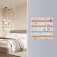 thumbnail image 4 of Yayeee Toggle Light Switch Wall Plate 2-Gang 4.56"x4.48" Decorative Outlet Cover, Orange Nautical Pattern, 4 of 7
