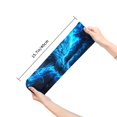 thumbnail image 2 of Xecao Blue Fire Wolf Print Fashion No Heel Casual Crew Socks Cushioned Breathable for Men Women - Moisture wicking,Not easy to fade Suitable for daily, 2 of 7
