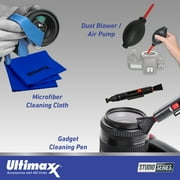 Ultimaxx Basic Bundle + Sony ZV-E10 Mirrorless Camera (International Model) (Body Only, White) + SanDisk 64GB Ultra Memory Card, High Speed Memory Card Reader, Dust Blower & More (13pc Bundle)