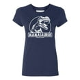 thumbnail image 2 of Mamasaurus Funny Mother Dinosaur T-Rex Head Women's T-shirt, L, Navy, 2 of 3
