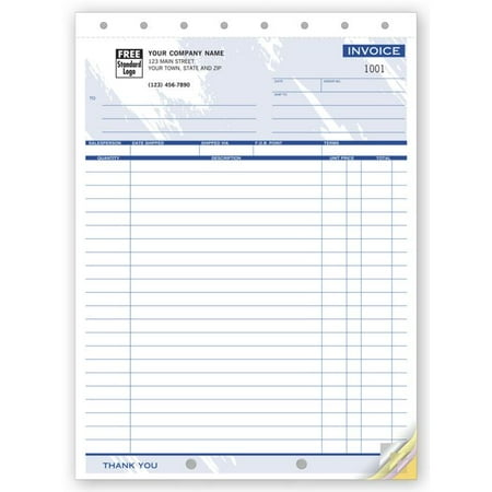 Shipping Invoice, 8 1/2 X 11