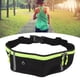 thumbnail image 5 of Bolsa De Cintura De Fitness, Diseño De Orificio De Auriculares De Materiales De Nylon Tres Compartimentos De Almacenamiento Packle De Cintura Deportiva Para Correr Por Ciclismo, 5 of 7