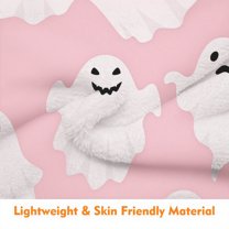 Stijggn Halloween Themed Throw Halloween Themed Throw Halloween Bedding Decor Fleece Blanket Throw for Couch Bed Home Decoration Gifts