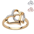 thumbnail image 6 of Xinyolin Engagement Ring Elegant Shining Alloy - Hollow Double Heart Women Wedding Band Jewelry Accessories, 6 of 8