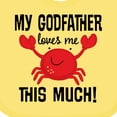 thumbnail image 4 of Inktastic My Godfather Loves Me Godchild Boys or Girls Baby Bib, 4 of 4