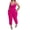 Hot Pink, variant on lulshou Jumpsuits for Women, Womens Fashion Summer Solid Casual Camis Sleeveless Suspender Jumpsuit Women's Jumpsuits, Rompers & Overalls, Wine M