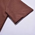 thumbnail image 5 of Men's Linen Short Sleeved T Shirt Loose Undershirt Solid Color Short Sleeved Cotton Linen Shirt For Men Beach Plus Size Men Short Sleeved Shirt, 5 of 7