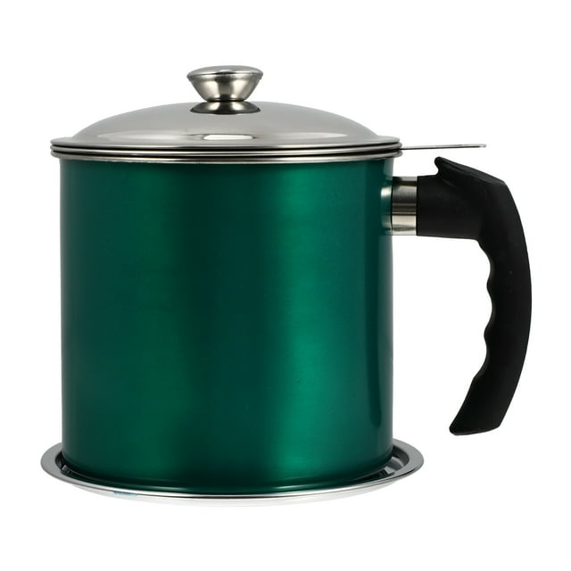 MasteelfCA 1 Pce Pot de Stockage d'Huile en Acier Inoxydable Pot de Filtre à Huile Durable (Vert)