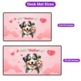 thumbnail image 5 of Happy Valentine's Day Miniature American Shepherd holding flowers Desk Mat Full Keyboard Mouse Pad MAS Dog Lover Gifts Large Mousepad - 3005, 5 of 5
