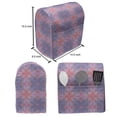 thumbnail image 5 of Spring Lounger Chair Bag, Retro Style Flower Petals of Geometric Mosaic Effects Ethnic Mosaic, High Capacity Storage with Handle Container, Lounger Size, Ceil Blue Mauve and Coral, by Ambesonne, 5 of 5