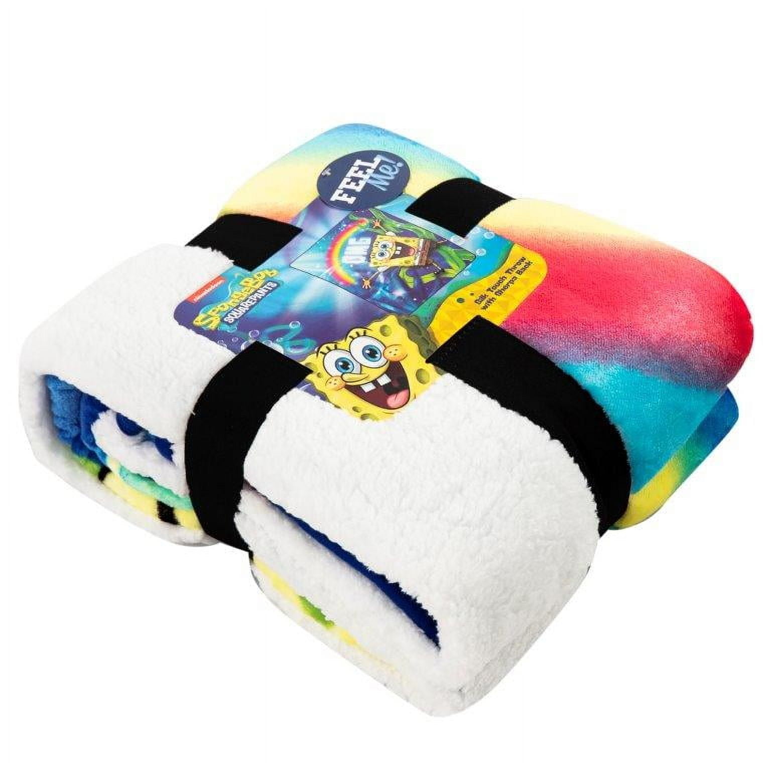 Spongebob Omg Silk Touch Sherpa Blanket Twin Size