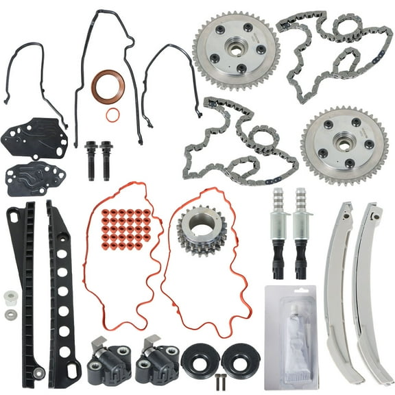 ALL-CARB Timing Chain Kit Cam Phasers VVT Valves Fit For 5.4L Triton 3V Ford Lincoln SOHC