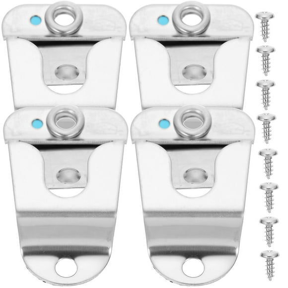 KAKOWELY cb radio mount 4pcs Microphone Holder Mic Hanger Clips Microphone Hang Up Clip with Screws1.97"X1.18"X0.31"