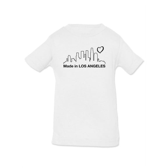 Made In Los Angeles Cityscape T-Shirt Infant -Smartprints Designs, 6 Months