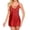 Red, variant on Women's Sleepwear Imitation Silk Nightdress Set Cute Ladies Home Clothes Soft Comfortable Pajamas Underwear, XL, Black