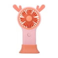 thumbnail image 2 of weibbin Cute Deer Shaped Handheld Fan with Colorful Lights USB Rechargeable Pocket Sized Portable Quiet Cooling, 2 of 5
