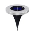 thumbnail image 1 of Luz subterránea solar BRILLAR de acero inoxidable 10LED luz de césped al aire libre, 1 of 5