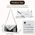 thumbnail image 7 of Xixirimido Leather-like Butterfly Leopard Print Clutch Purses for Women Evening Handbags for Formal Wedding Party Cocktail Prom Crossbody Envelope Bag with Detachable Chain, 7 of 7