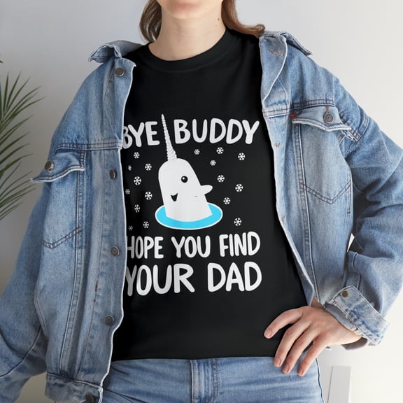 Elf Bye Buddy Narwhal Sweater Christmas Ugly Tacky T-Shirt