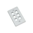 thumbnail image 1 of 6 Port Keystone Flush Wall Plate -WH, 1 of 1
