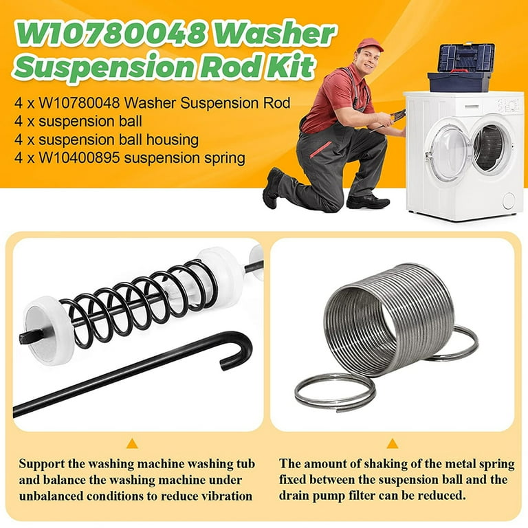 Anti Vibration Support: Upgrade W10780048 W10400895 Washer Anti Vibration Support: Upgrade W10780048 W10400895 Washer