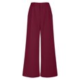 thumbnail image 7 of XuJwPNcy Women's Dress Pants High Waisted Wide Leg Trouser Casual Work Business Palazzo Trousers with Pockets, 7 of 7