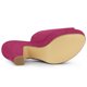 thumbnail image 5 of Sandalias De Tacón Grueso Con Plataforma De Punta Abierta Para Mujer Rosa caliente 38, 5 of 6