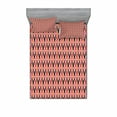 thumbnail image 2 of Retro Bedding Set with Sheet & Covers, Vertical Rounded Lines Conceptual Design Graphic Vibrant Fashionable Composition, Printed Bedroom Decor 2 Shams, 4 Sizes, Multicolor, by Ambesonne, 2 of 3