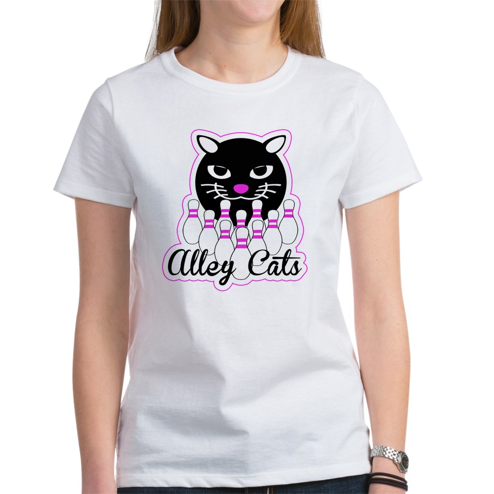 CafePress - Alley Cat Bowling T Shirt 