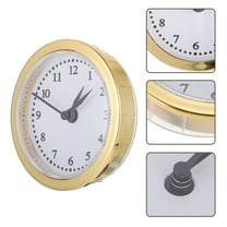 GOOHOCHY Small Wall Clock Retro Style Diy Wall Ornament Inlaid Design For Home Office Living And Bedroom Decor