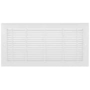 Angle View: Plastic Sidewall Grille, 14 In.X8 In., White