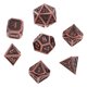thumbnail image 2 of 7x Dados Poliédricos Conjunto D4-D20 Hec de Aleación de Zinc para RPG MTG Table Game and DND Cobre Yotijar Dados poliédricos, 2 of 7