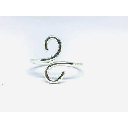s shape silver ring for women ,boho ring,silver rings ,promise rings