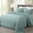 Lake Blue (Basket Weave), variant on King Size Quilt Set Lightweight Bedspread Coverlet Pre-Washed Soft Navy Comforter Set 3 Pieces (1 Quilt, 2 Pillow Shams)
