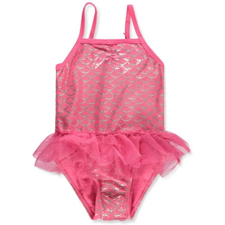 

Real Love Baby Girls 1-Piece Mermaid Swimsuit - fuchsia 18 months (Infant)