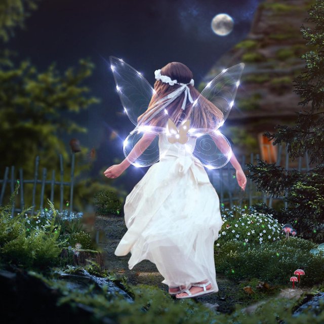 Fairy Wings For Girls Adults Light Up Butterfly Wings Led Fairy Wings For Kids Women Halloween Cosplay zhangyuxiang LED