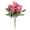 thumbnail image 3 of 2026 Artificial Tulip Bouquet – Realistic Silk Flower Arrangement for Wedding, Home Decor & Spring Vase Filler, Single Stem - Pink, 30*20, 3 of 9