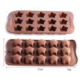 thumbnail image 2 of Molde de silicona de 15 cavidades para chocolate, dulces y decoraciones para pasteles Delicias para hornear en forma de estrella, 2 of 6
