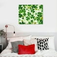 thumbnail image 5 of Nawypu St. Patrick's Day Canvas Wall Art Framed Wall Decoration Shamrock Clover Wall  Green Lucky Leaf Aesthetic Wall Artwork Ready to Hang Wall Pictures for Living Room Bedroom Decor, 5 of 6