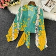 thumbnail image 5 of Sevevn Cardigan Sweaters for Women Ladies' Cardigan With Spring And Summer Long Sleeved Print Rollbacks Multicolor L, 5 of 6