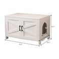 thumbnail image 2 of ZephyPaws Cat Litter Box Enclosure,Indoor Cat House, End Table,31.5" x 19.7" x 19.7", White, 2 of 8
