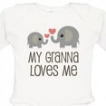 thumbnail image 4 of Inktastic My Granna Loves Me Boys or Girls Long Sleeve Baby Bodysuit, 4 of 5