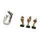 thumbnail image 5 of Estatuas de pensadores, escultura de delfín de cerámica, figuras modernas, rostro abstracto, decoración de mesa, adecuada para sala de estar, dormitor, 5 of 8